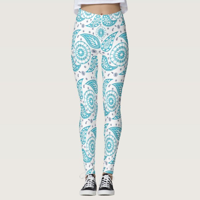 Paisley krickamodell leggings (Framsida)