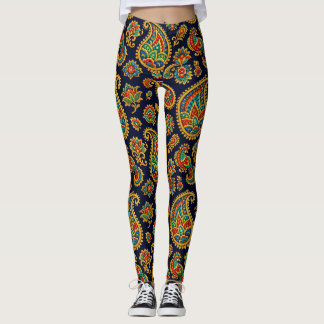paisley  leggings