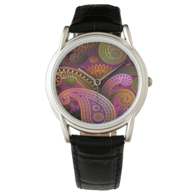 Paisley Lila Armbandsur (Framsida)