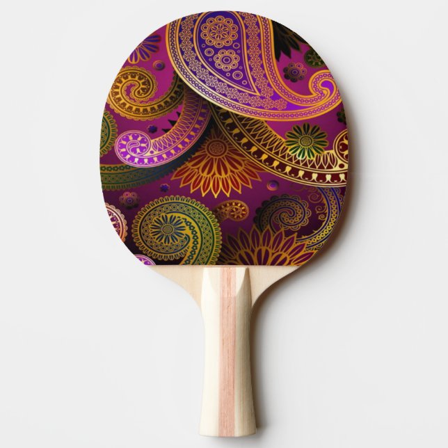 Paisley Lila Pingisracket (Baksidan)