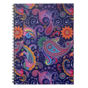 Paisley Lila rosa Anteckningsbok