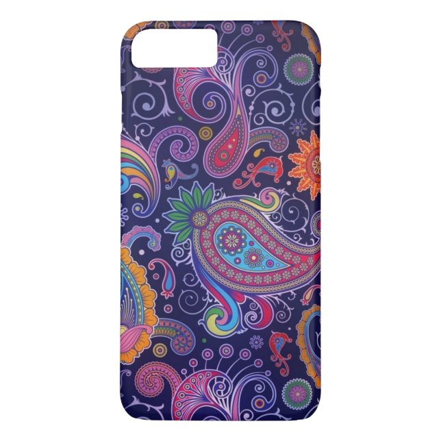 Paisley Lila rosa Case-Mate iPhone Skal (Baksida)