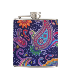 Paisley Lila rosa Fickplunta