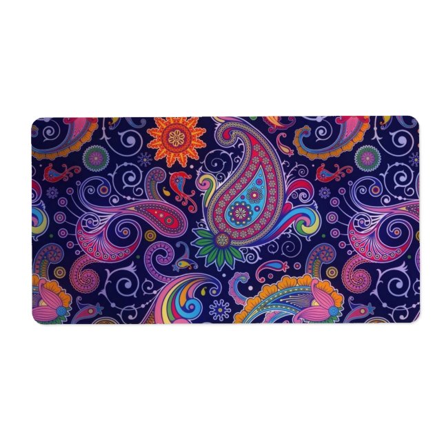 Paisley Lila rosa Fraktsedel (Framsidan)