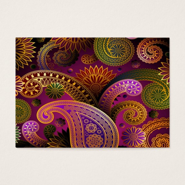 Paisley Lila Visitkort (Framsidan)