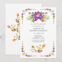 Paisley Lotus Flower Indian Bridesmaids Luncheon