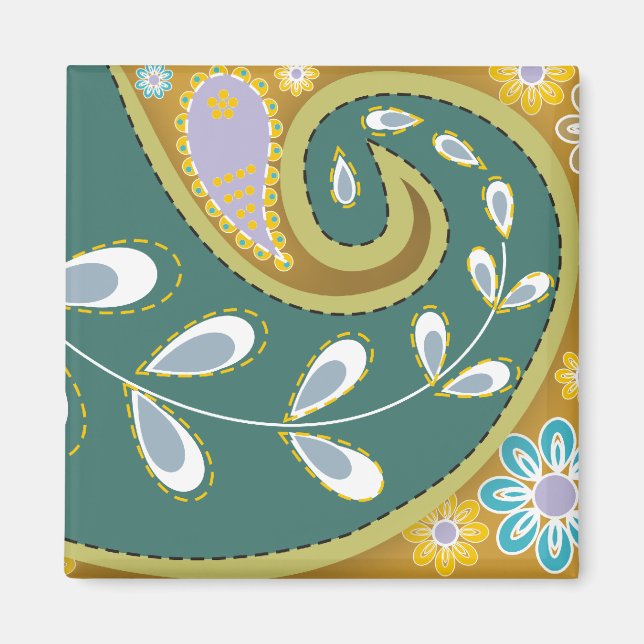 Paisley Magnets Magnet (Framsidan)