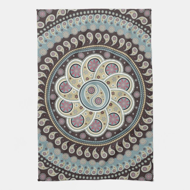Paisley Mandala Kökshandduk (Vertikal)