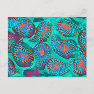 Paisley mola, mola paisley vykort