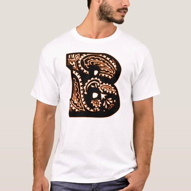 Paisley Monogram - B T-shirt (Framsida)