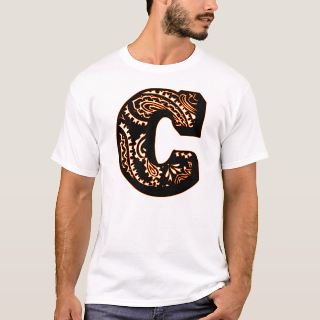 Paisley Monogram - B T Shirt (Framsida)