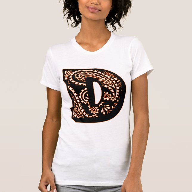 Paisley Monogram - D T Shirt (Framsida)
