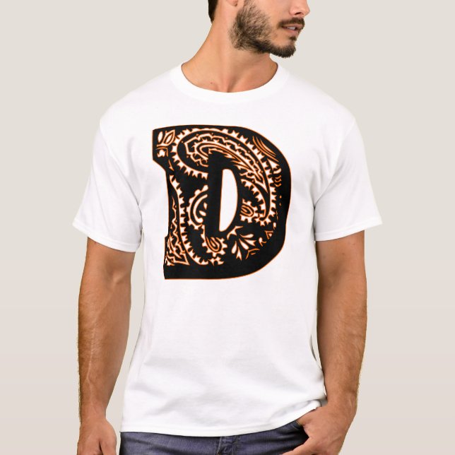 Paisley Monogram - D T Shirt (Framsida)
