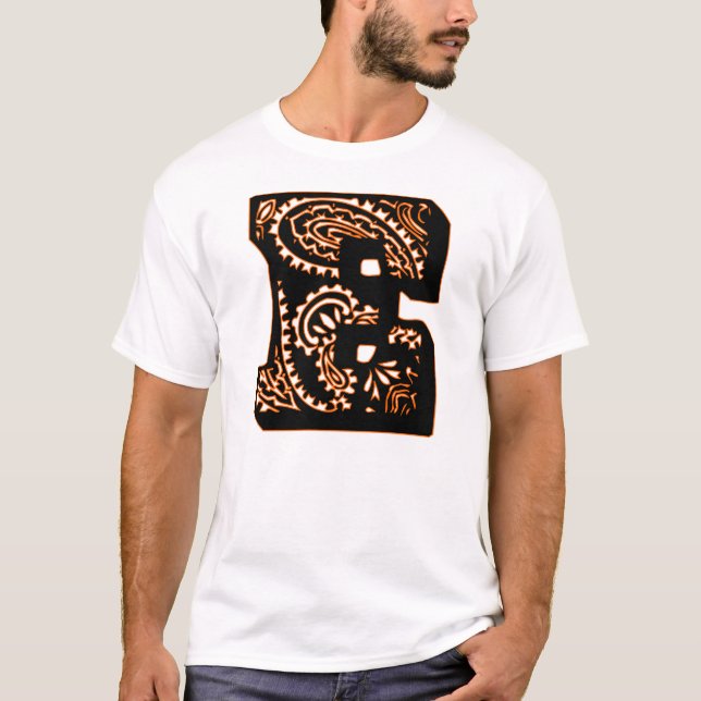 Paisley Monogram - E Tee Shirt (Framsida)