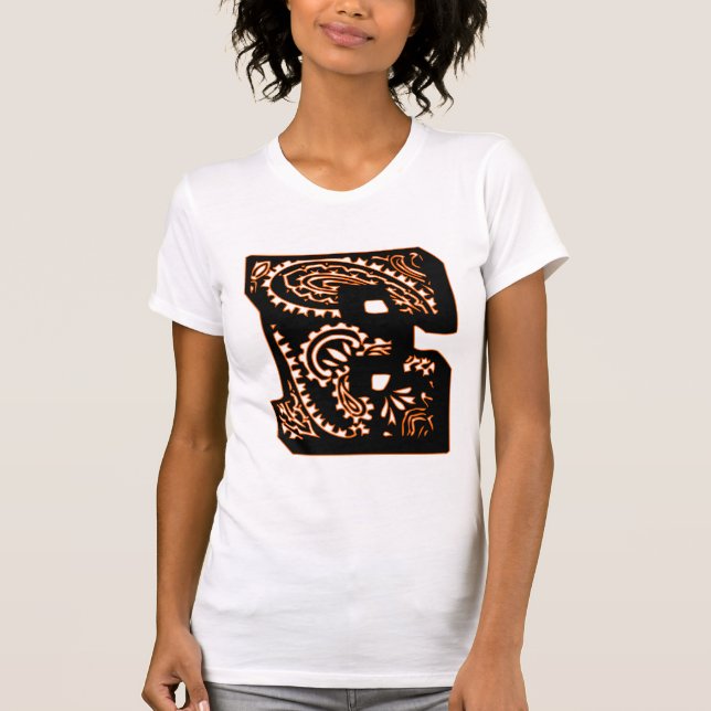 Paisley Monogram - E Tee Shirt (Framsida)