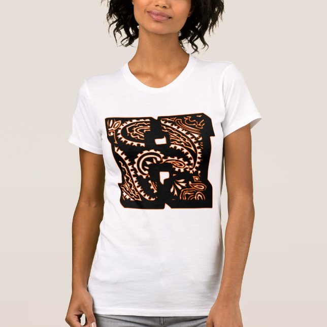 Paisley Monogram - H T Shirt (Framsida)