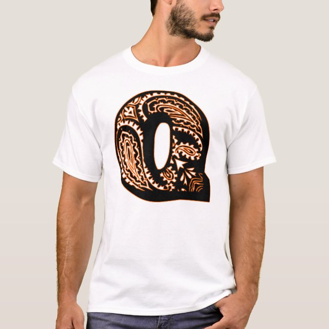Paisley Monogram - Q Tee Shirt (Framsida)