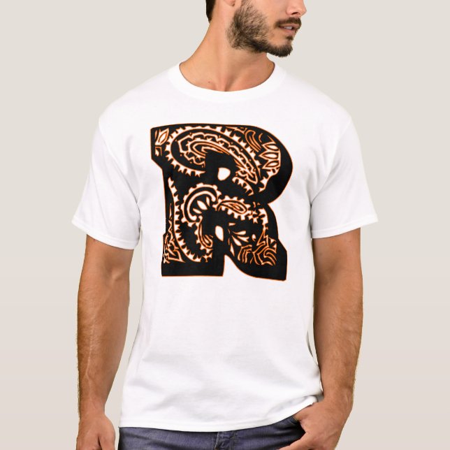 Paisley Monogram - R T Shirt (Framsida)
