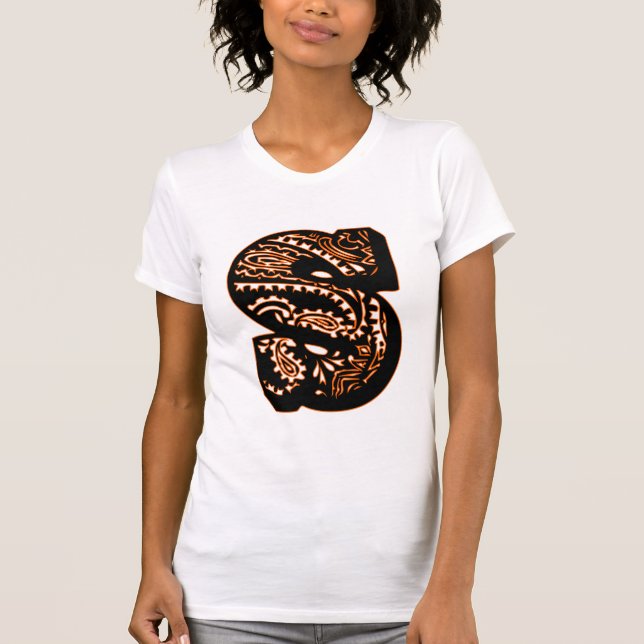 Paisley Monogram - S Tee Shirt (Framsida)
