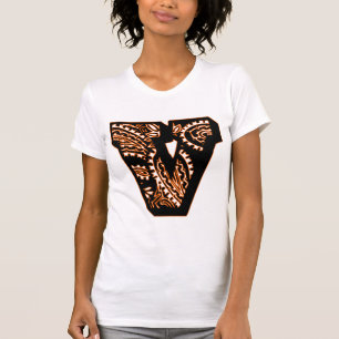 Paisley Monogram - V T-shirt