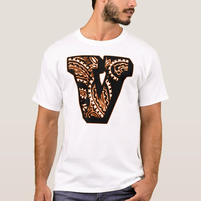 Paisley Monogram - V Tee (Framsida)