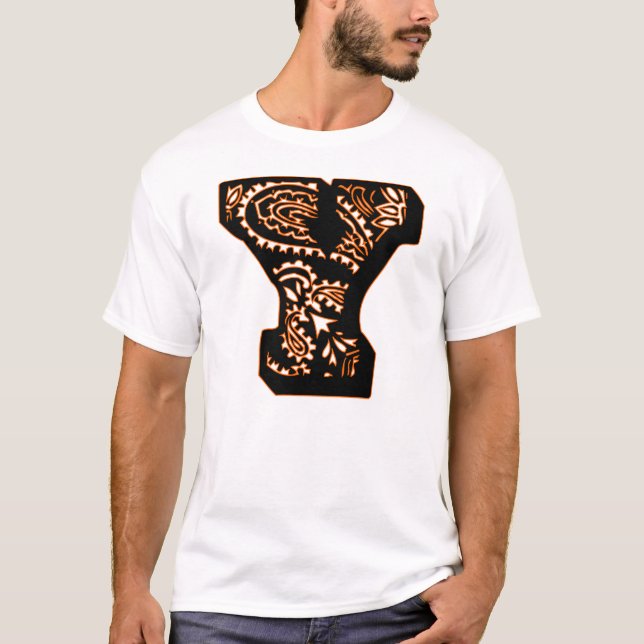 Paisley Monogram - Y T-shirt (Framsida)