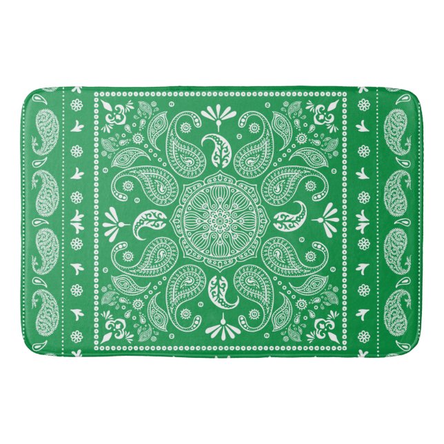 Paisley Mönster-1 Bath Mat Badrumsmatta (Framsidan)