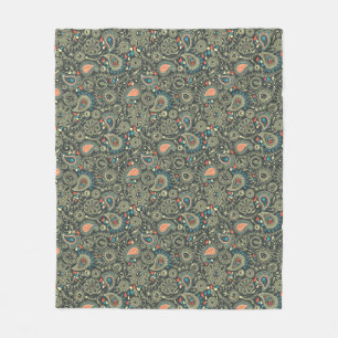 Paisley mönster 3 fleecefilt