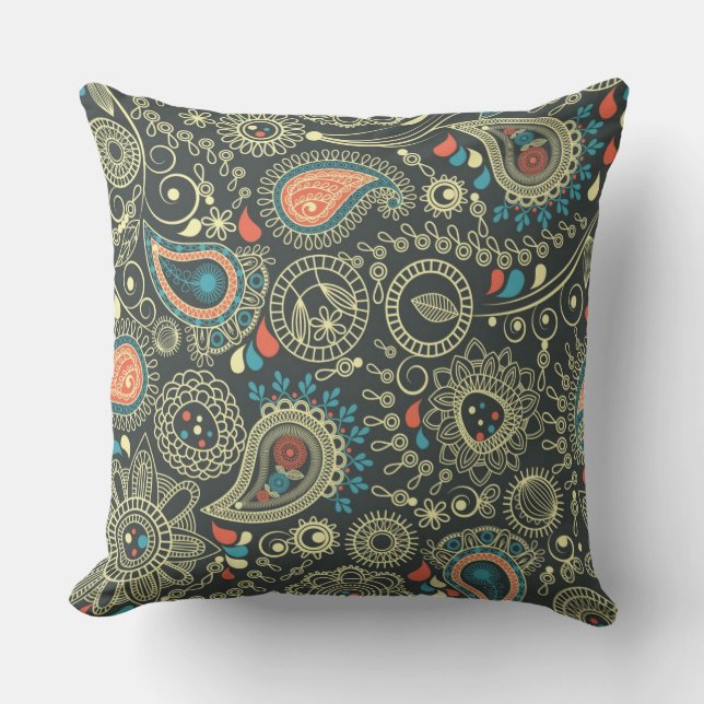 Paisley mönster 3 kudde (Framsida)