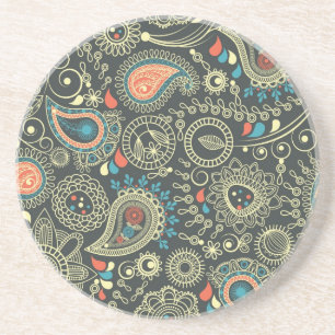 Paisley mönster 3 underlägg