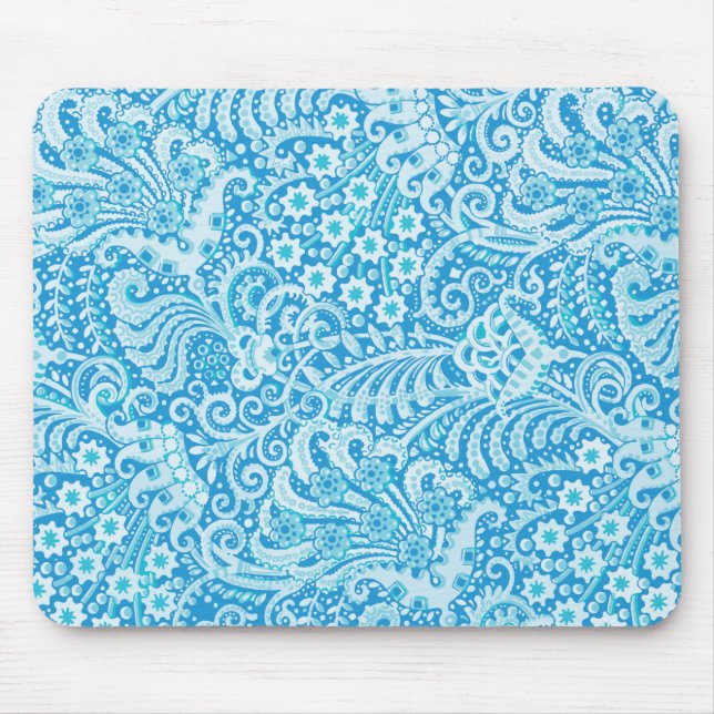 Paisley Mönster-5 Mousepad Musmatta (Framsidan)