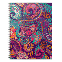 Paisley mönster anteckningsbok