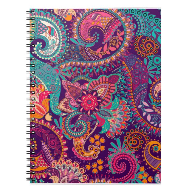 Paisley mönster anteckningsbok (Framsidan)