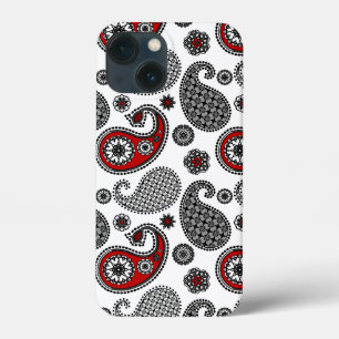 Paisley mönster, Black, White and Red