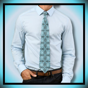 Paisley Mönster Blue Black Slips