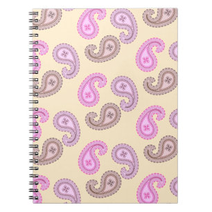 Paisley Mönster Boho Notebook Anteckningsbok