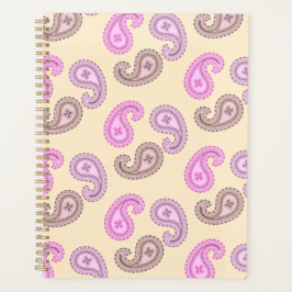 Paisley Mönster Boho Standard Storlek Planner