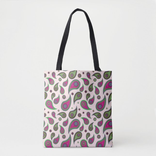 Paisley Mönster Design Tote bags Tygkasse (Framsida)