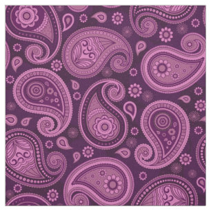 Paisley mönster elegant lila färg tyg