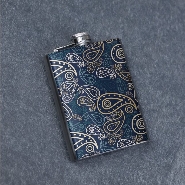 Paisley Mönster Fickplunta (paisley art flasks)