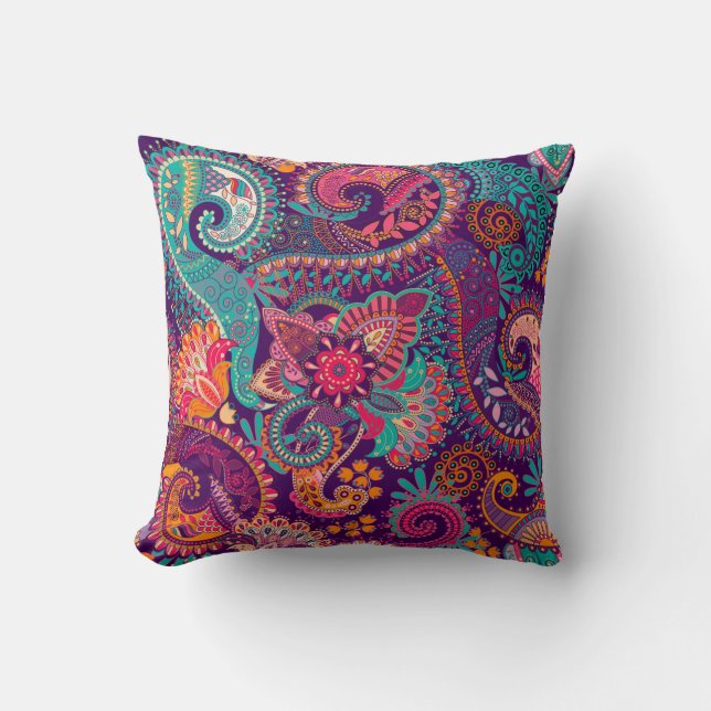 Paisley mönster kudde (Framsida)