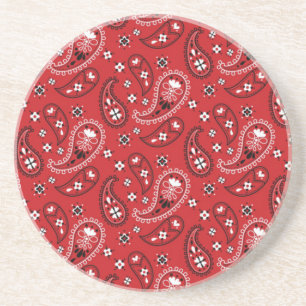 Paisley Mönster med Red Background-23214 Underlägg