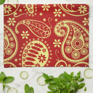 Paisley Mönster, Persian Paisley, Oriental Paisley Kökshandduk