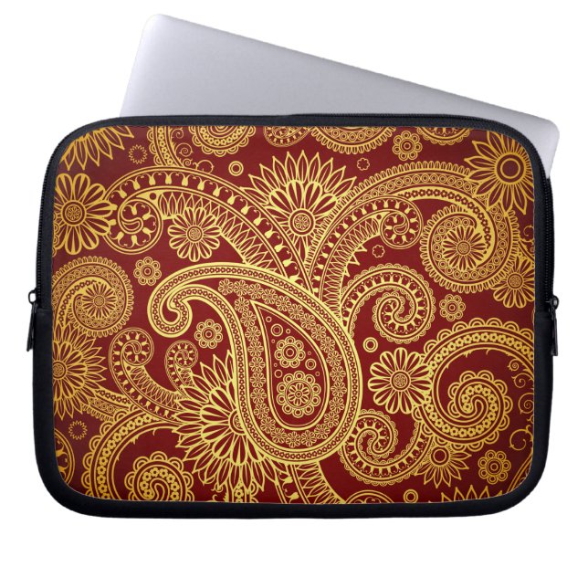 Paisley Mönster, Persian Paisley, Oriental Paisley Laptop Fodral (Framsidan)