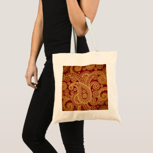 Paisley Mönster, Persian Paisley, Oriental Paisley Tygkasse