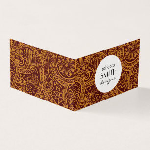 Paisley Mönster, Persian Paisley, Oriental Paisley Visitkort