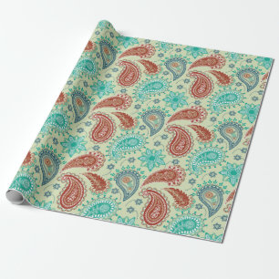 Paisley mönster presentpapper
