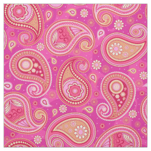 Paisley mönster söt rosa tyg