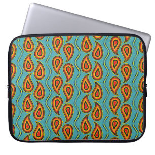 Paisley mönster,struktur indian s. laptop fodral