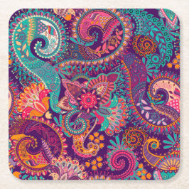 Paisley mönster underlägg papper kvadrat